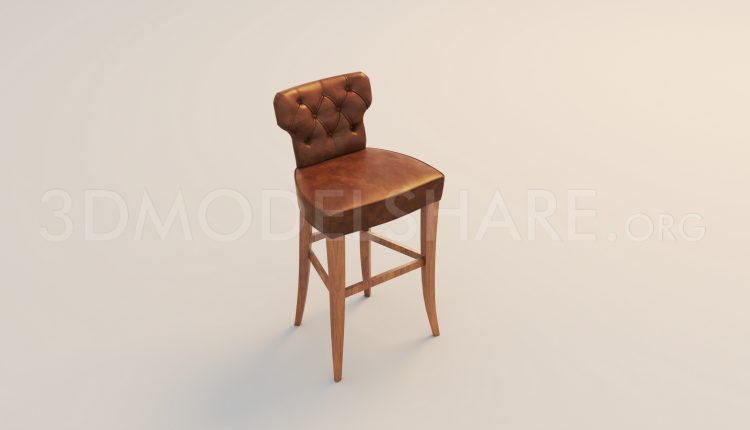 6948. Free 3Ds Max Bar Stool Model Download