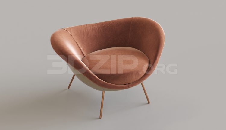 6958. Free 3Ds Max Armchair Model Download