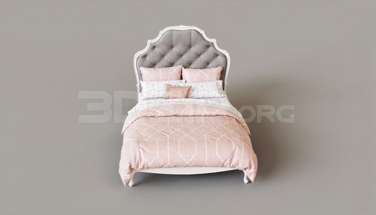 6962. Free 3Ds Max Bed Model Download