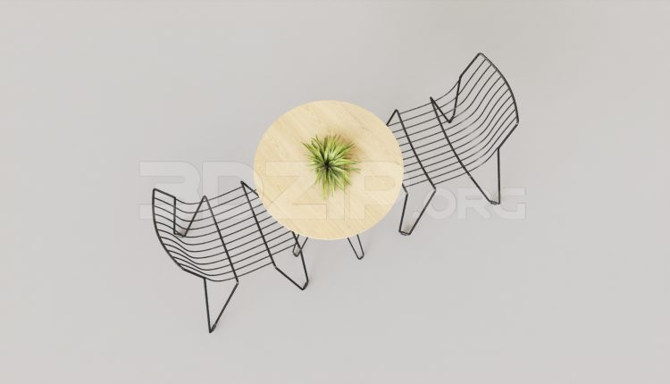 6976. Free 3Ds Max Table And Chair Model Download