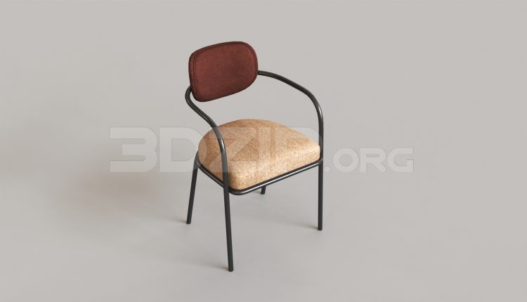 6990. Free 3Ds Max Armchair Model Download (1)