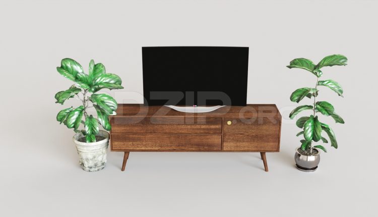7010. Free 3Ds Max TV Cabinet Model Download