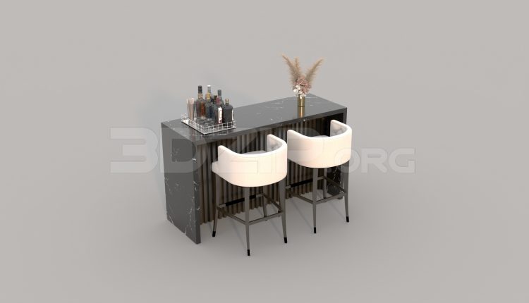 7018. Free 3Ds Max Kitchen Island Model Download