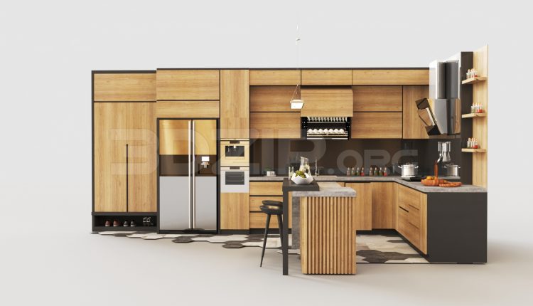 7051. Free 3Ds Max Kitchen Model Download