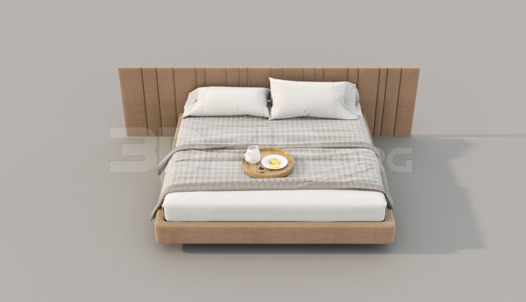 7059. Free 3Ds Max Bed Model Download
