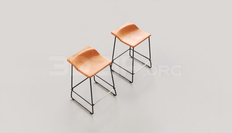 7084. Free 3Ds Max Bar Stool Model Download