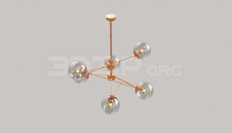 7092. Free 3Ds Max Ceiling Light Model Download