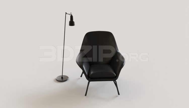 7113. Free 3Ds Max Armchair Model Download