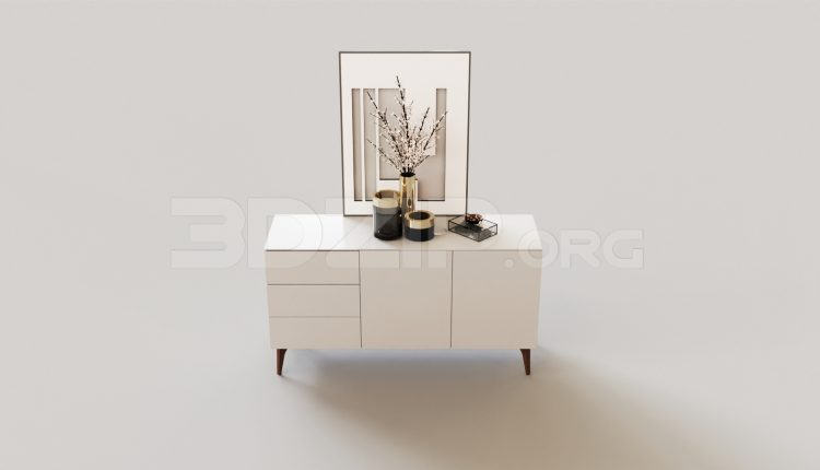 7133. Free 3Ds Max Sideboard Chest Of Drawer Model Download