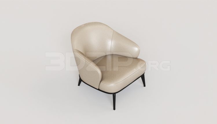 7136. Free 3Ds Max Armchair Model Download