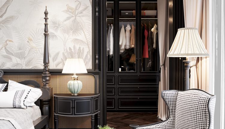 13531. 3Ds Max Indochine Master Bedroom Interior Model Download by Trang Chuot