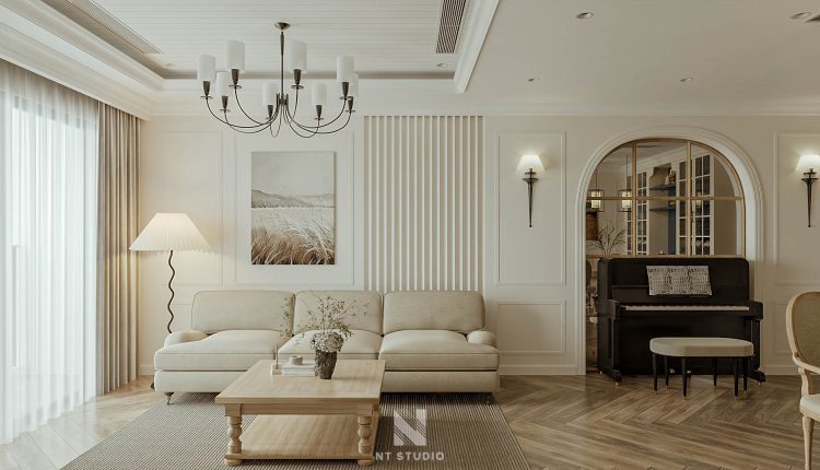 13540. 3Ds Max Living Room – Kitchen Interior Model Download by NT Studio