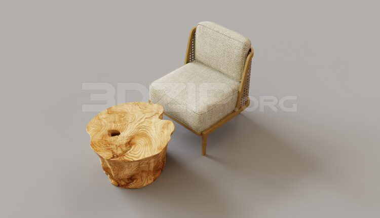 7167. Free 3Ds Max Chair Model Download