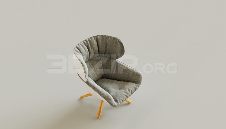 7183. Free 3Ds Max Armchair Model Download