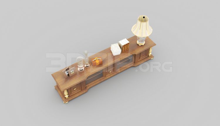 7189. Free 3Ds Max TV Cabinet Model Download