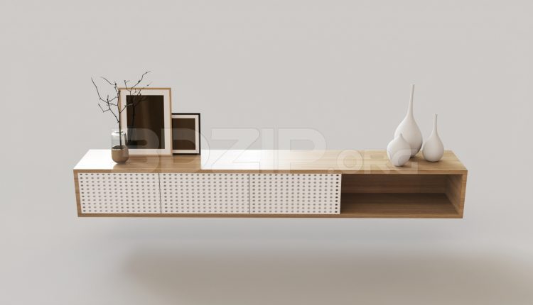 7201. Free 3Ds Max TV Cabinet Model Download