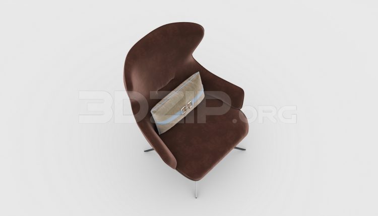 7206. Free 3Ds Max Armchair Model Download