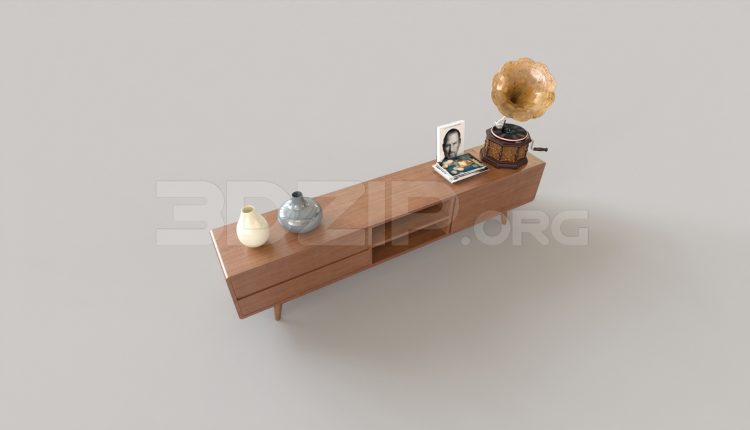 7215. Free 3Ds Max TV Cabinet Model Download