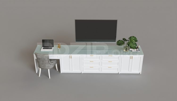 7223. Free 3Ds Max TV Cabinet Model Download