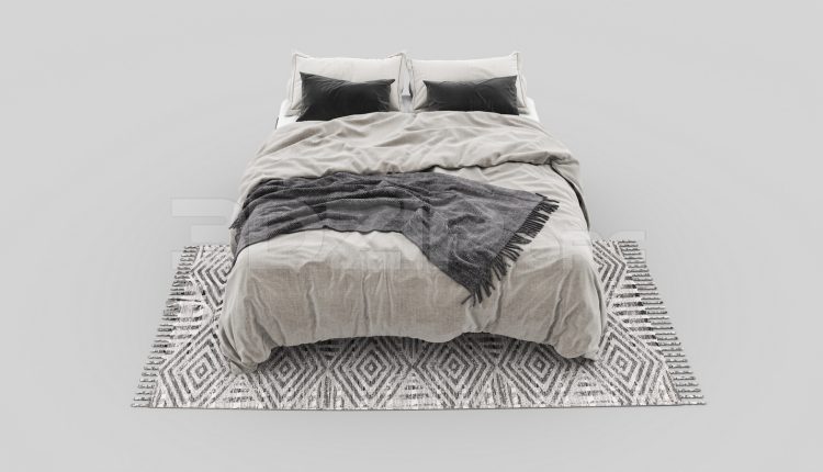 7231. Free 3Ds Max Bed Model Download