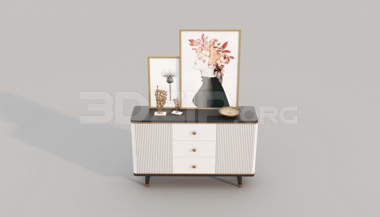 7263. Free 3Ds Max Display Cabinets Model Download