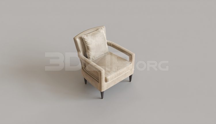 7265. Free 3Ds Max Armchair Model Download (1)