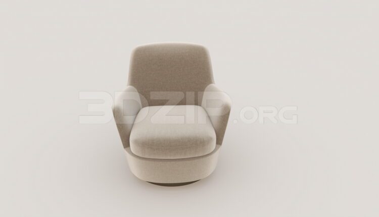 7284. Free 3Ds Max Armchair Model Download