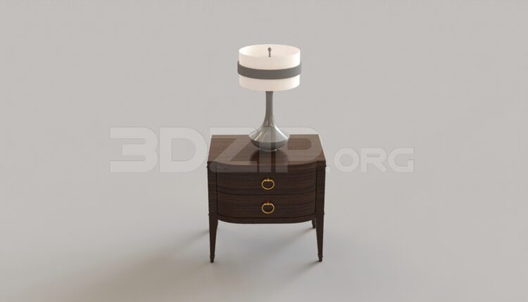 7286. Free 3Ds Max Bedside Table Model Download (2)