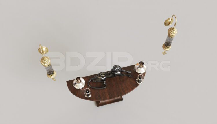 7303. Free 3Ds Max Console Table Model Download
