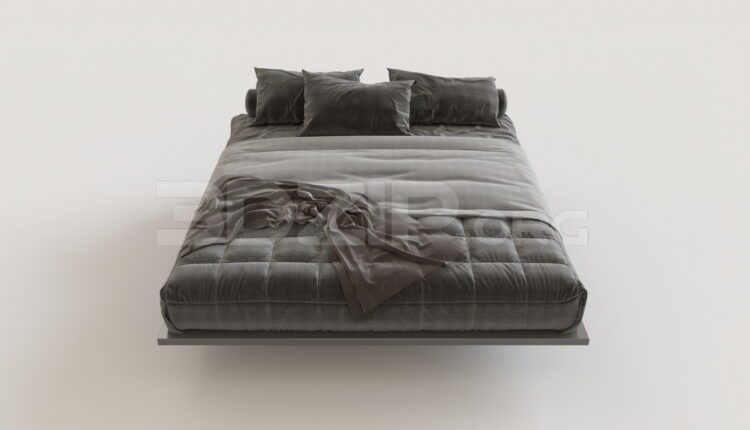 7315. Free 3Ds Max Bed Model Download