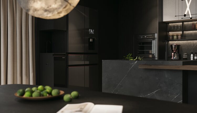 13561. 3Ds Max Living Room – Kitchen Interior Model Download by Tronie Tran