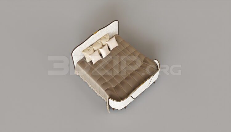 7371. Free 3Ds Max Bed Model Download