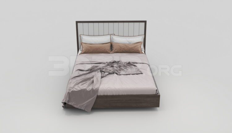 7401. Free 3Ds Max Bed Model Download