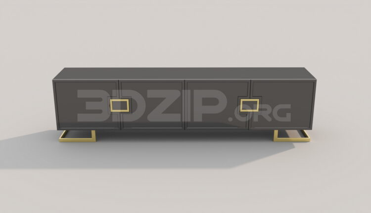 7456. Free 3Ds Max TV Cabinet Model Download