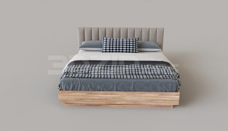 7462. Free 3Ds Max Bed Model Download