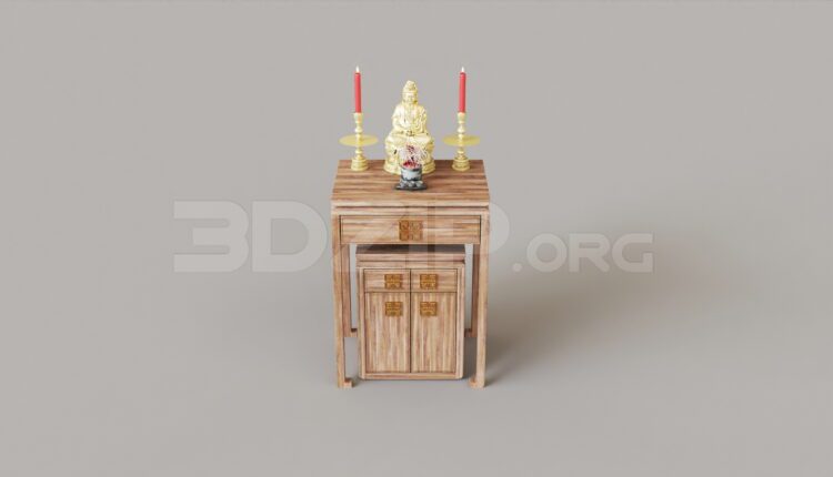 7463. Free 3Ds Max Altar Model Download