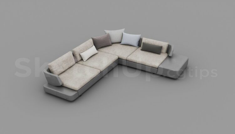 7490. Free 3Ds Max Sofa Model Download