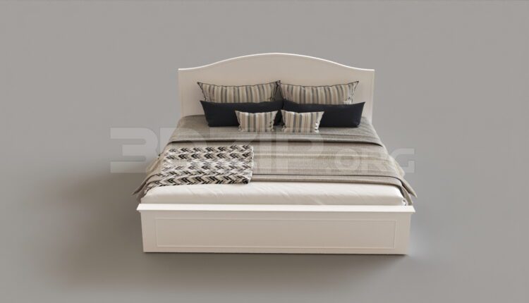 7496. Free 3Ds Max Bed Model Download