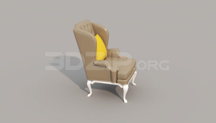 7499. Free 3Ds Max Armchair Model Download
