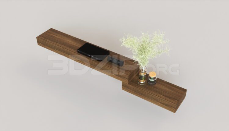 7504. Free 3Ds Max TV Cabinet Model Download