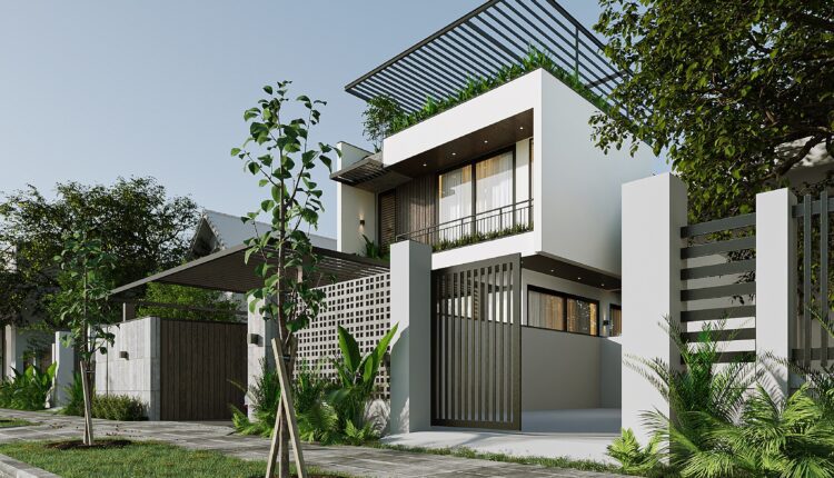 13567. 3Ds Max House Exterior Model Download By Ngoc Quan