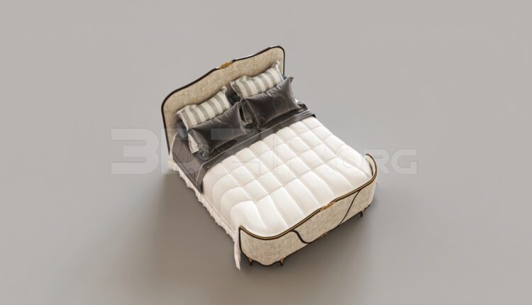 7517. Free 3Ds Max Bed Model Download
