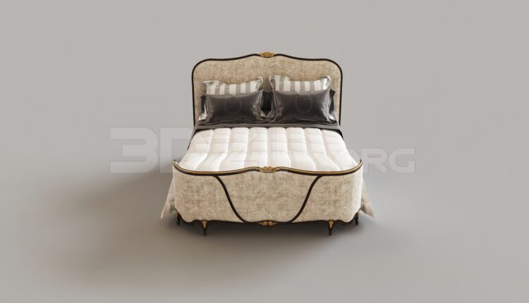 7517. Free 3Ds Max Bed Model Download