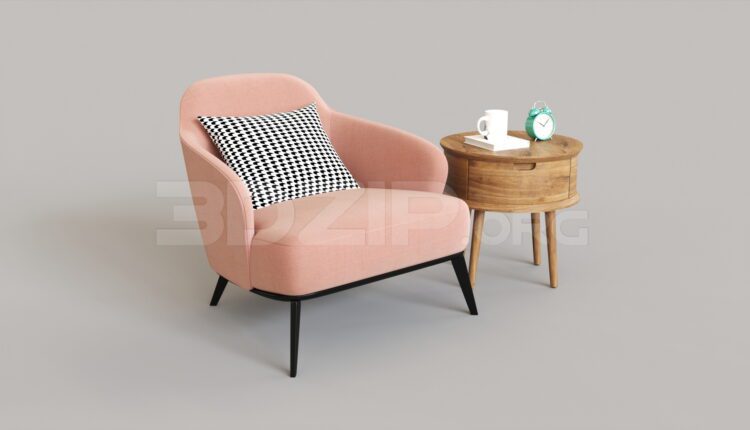 7527. Free 3Ds Max Armchair Model Download