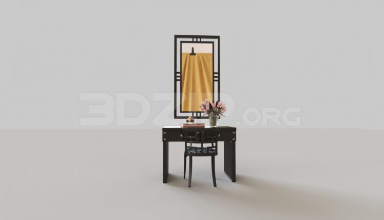 7533. Free 3Ds Max Dressing Table Model Download