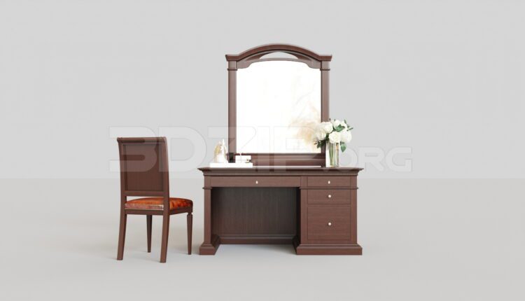 7540. Free 3Ds Max Dressing Table Model Download (2)