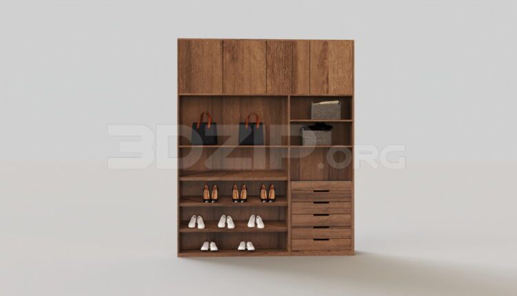 7549. Free 3Ds Max Wardrobe Model Download