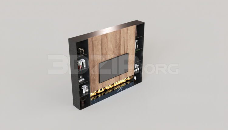 7550. Free 3Ds Max TV Cabinet Model Download