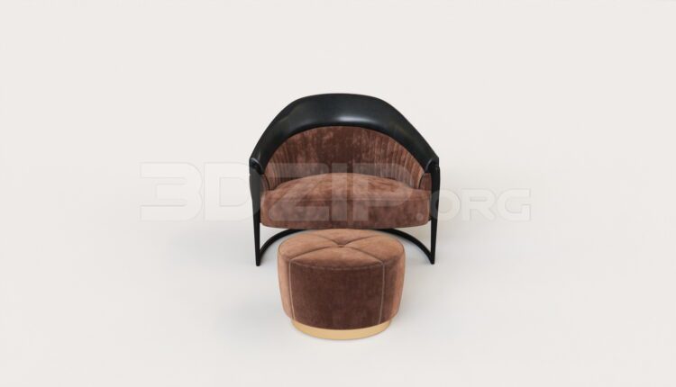 7555. Free 3Ds Max Armchair Model Download