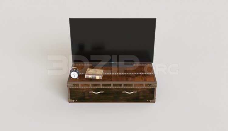 7563. Free 3Ds Max TV Cabinet Model Download